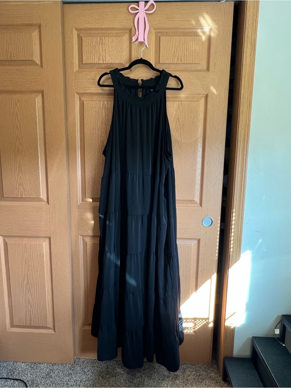 torrid Black Sleeveless Tiered Maxi Dress